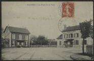 2 vues  - « Viarmes. La place de la gare ». Imp.-phot. J. Frémont, Beaumont-sur-Oise. (ouvre la visionneuse)