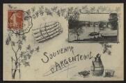 2 vues  - « Souvenir d\'Argenteuil ». ND Phot. (ouvre la visionneuse)