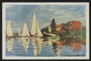 2 vues  - « Régate à Argenteuil (vers 1872) - Claude Monet ». S.P.A.D.E.M., Paris. (ouvre la visionneuse)