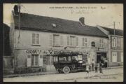 2 vues « Asnières-sur-Oise. Le bureau de tabac ». Imp. Frémont, Beaumont-sur-Oise.