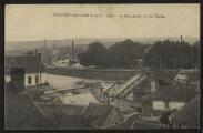 2 vues  - « Beaumont-sur-Oise (S.-et-O.). 1914. Le pont sauté, vu de l\'église ». V. Gaudefroy. F. Fleury photo.-imp.-édit., Paris. (ouvre la visionneuse)