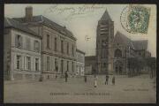 2 vues  - « Bessancourt. Place de la Mairie et église ». Legay édit., Bessancourt. (ouvre la visionneuse)