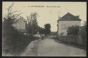 2 vues « 9. Bouffémont. Route de la Gare ». L. Buquet. Bauer Marchet et cie, Dijon.