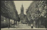 2 vues « Saint-Gratien. Rue de l'Eglise ». J. Moirand, Enghien.