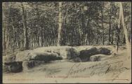 2 vues « 5. Forêt de Carnelle. La Pierre Turquoise ». Phot. P. Pouzol, Presles (S.-et-O.).