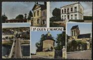 2 vues  - « 100. Souvenir de St-Ouen-l\'Aumône (S.-et-O.) ». Editions d\'art Guy. Lyna-Paris. Abeille cartes. (ouvre la visionneuse)