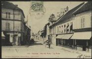 2 vues « 5579. Viarmes. Rue de Paris. La poste ». Collection R.F. A. Rep & Filliette, Château-Thierry.