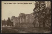 2 vues « Asnières-sur-Oise (S.-et-O.). Royaumont. Ruines de l'abbaye ». Edit. Raymond tabacs. A. L'Hoste, 139 rue Lafayette, Paris.