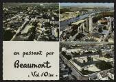 2 vues  - « En passant par Beaumont-sur-Oise. Val-d\'Oise ». Edition Sofer, 125 bis rue Garibaldi, Saint-Maur. (ouvre la visionneuse)
