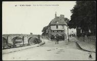 2 vues « 40. L'Isle-Adam. Rue du Pâtis et pont du Cabouillet ». Abeille, Asnières.