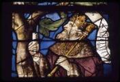 1 vue Groslay. - Église Saint-Martin : vitrail représentant l'Arbre de Jessé avec Salomon.