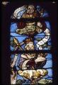 1 vue Groslay. - Église Saint-Martin : vitrail représentant l'Arbre de Jessé.
