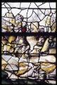 1 vue Groslay. - Église saint Martin : détail d'un vitrail représentant la vie de saint Martin.