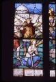 1 vue  - Groslay. - Église Saint-Martin : détail d\'un vitrail représentant le martyre de sainte Agathe. (ouvre la visionneuse)
